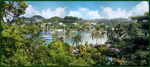 panoramic view of lower Young Island