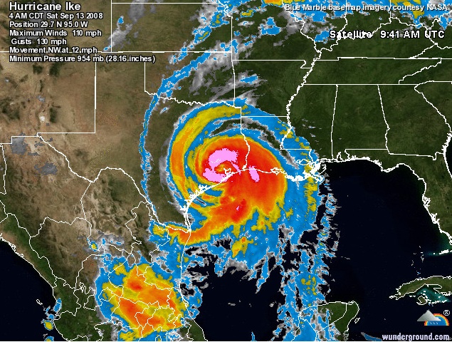 Texas Hurricanes 1950 2015